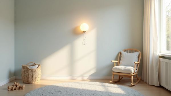 Aménager la chambre de bébé avec une veilleuse murale apaisante
